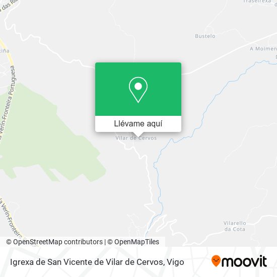 Mapa Igrexa de San Vicente de Vilar de Cervos
