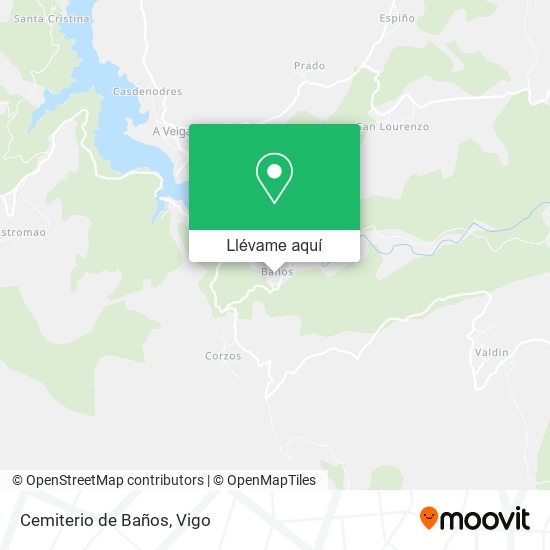 Mapa Cemiterio de Baños