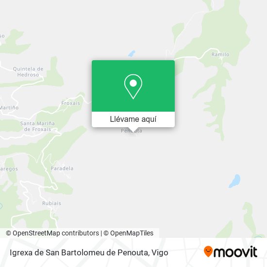 Mapa Igrexa de San Bartolomeu de Penouta