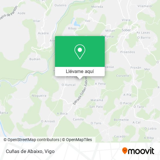 Mapa Cuñas de Abaixo