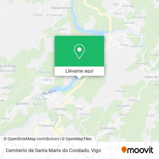 Mapa Cemiterio de Santa Marís do Condado