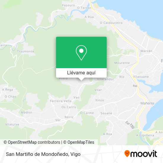 Mapa San Martiño de Mondoñedo