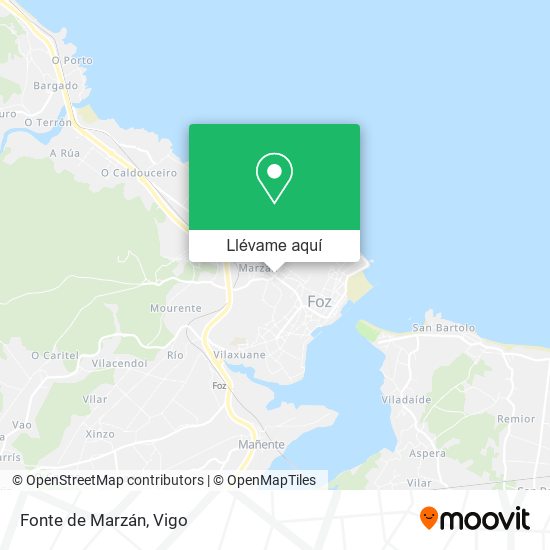 Mapa Fonte de Marzán