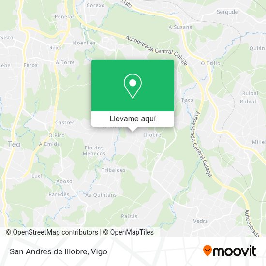 Mapa San Andres de Illobre