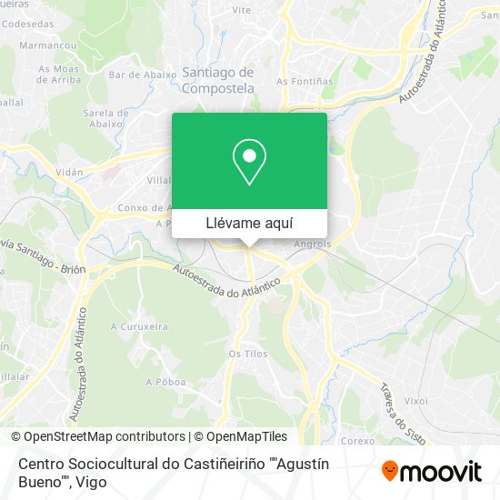 Mapa Centro Sociocultural do Castiñeiriño ""Agustín Bueno""