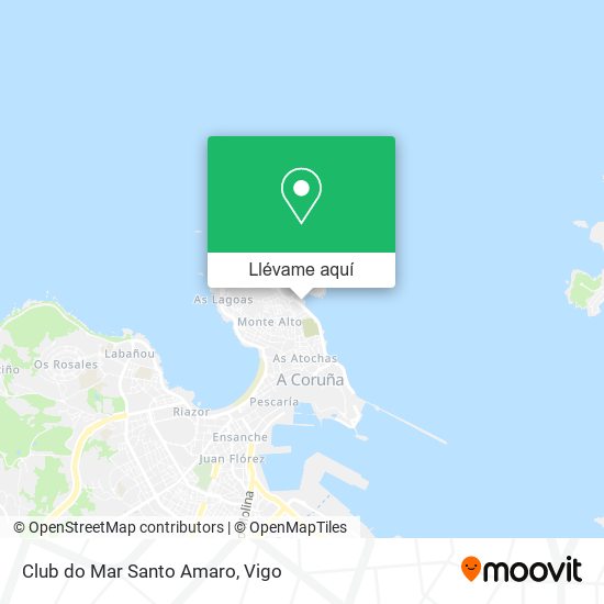 Mapa Club do Mar Santo Amaro