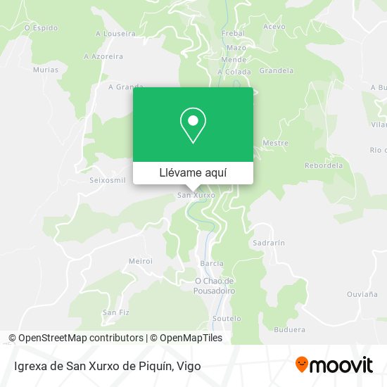 Mapa Igrexa de San Xurxo de Piquín