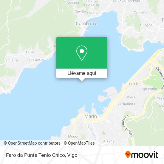 Mapa Faro da Punta Tenlo Chico