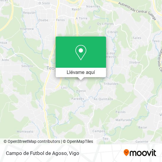 Mapa Campo de Futbol de Agoso