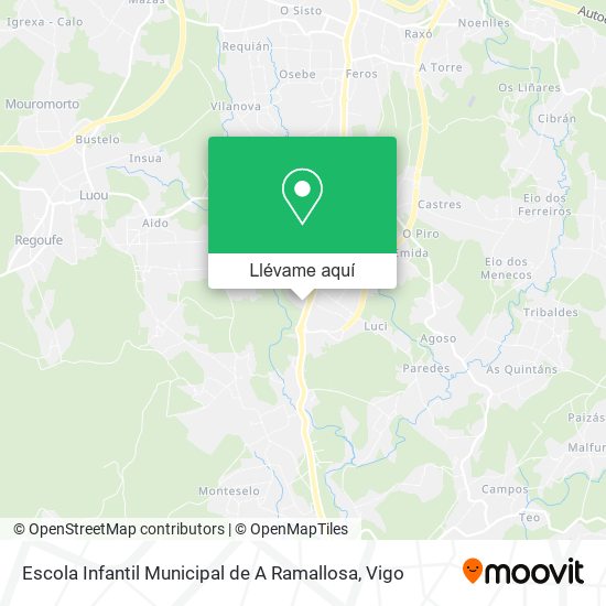 Mapa Escola Infantil Municipal de A Ramallosa