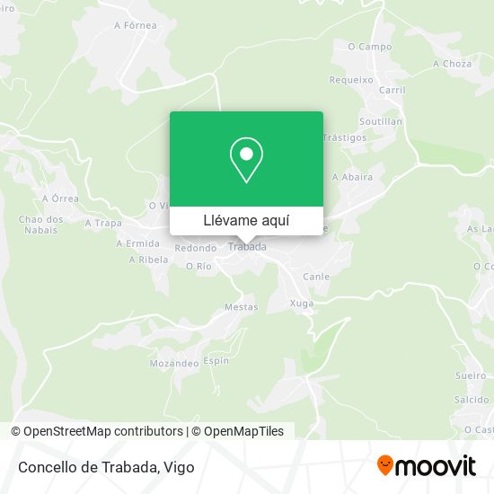 Mapa Concello de Trabada
