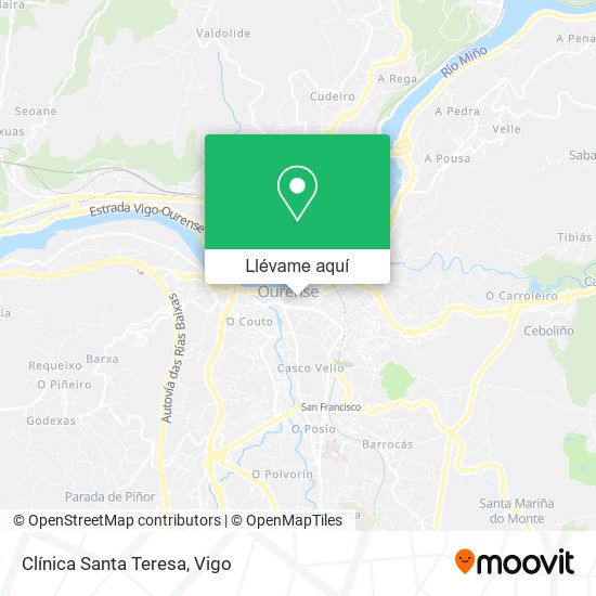 Mapa Clínica Santa Teresa