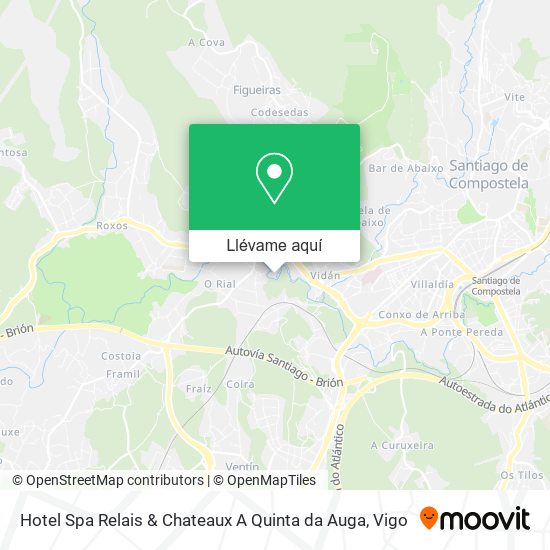 Mapa Hotel Spa Relais & Chateaux A Quinta da Auga