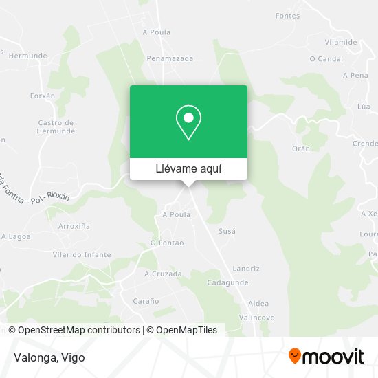 Mapa Valonga