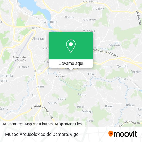 Mapa Museo Arqueolóxico de Cambre