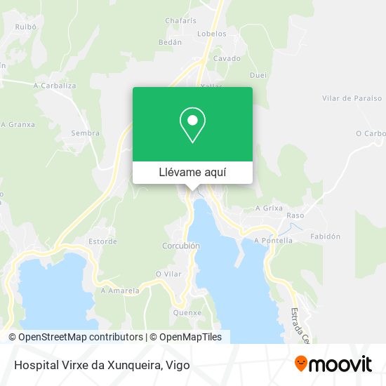 Mapa Hospital Virxe da Xunqueira
