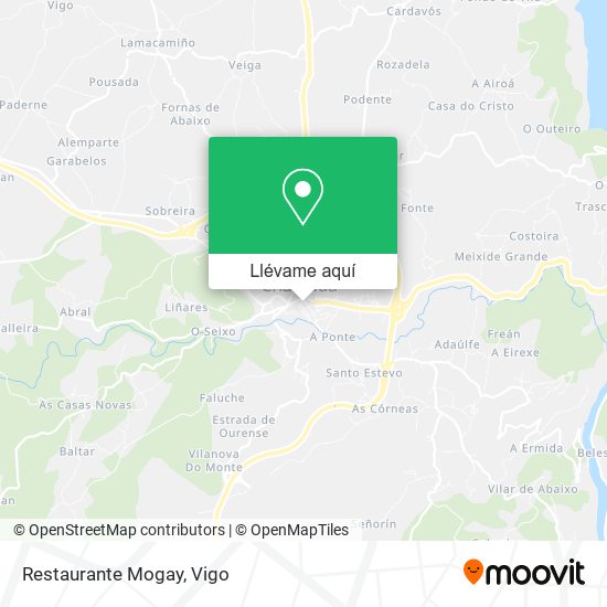 Mapa Restaurante Mogay