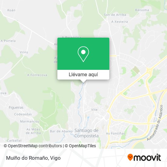 Mapa Muíño do Romaño