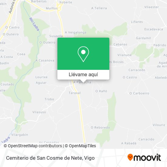 Mapa Cemiterio de San Cosme de Nete