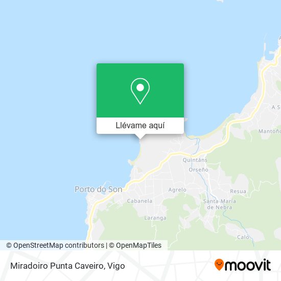 Mapa Miradoiro Punta Caveiro