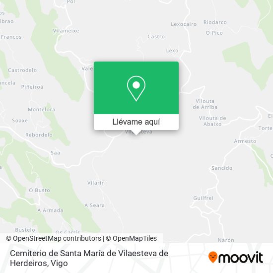 Mapa Cemiterio de Santa María de Vilaesteva de Herdeiros