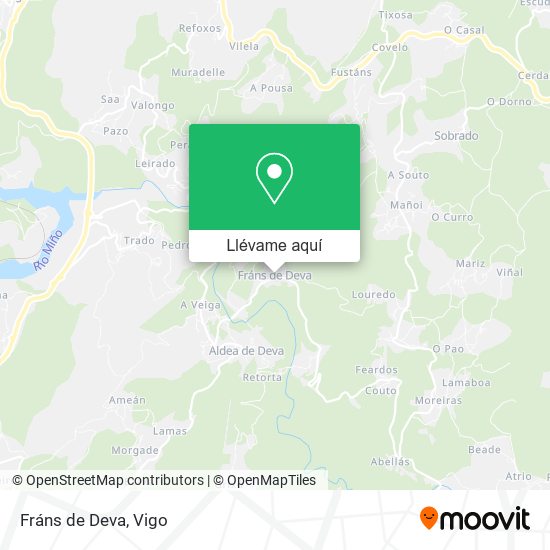 Mapa Fráns de Deva