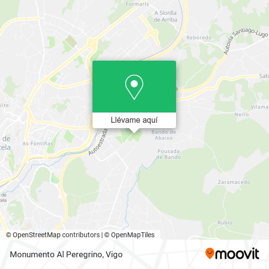 Mapa Monumento Al Peregrino