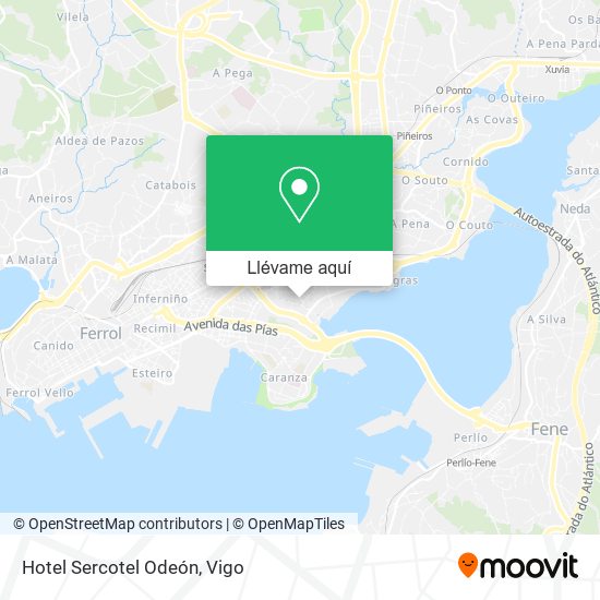 Mapa Hotel Sercotel Odeón