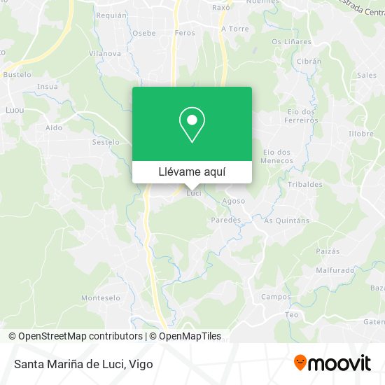 Mapa Santa Mariña de Luci