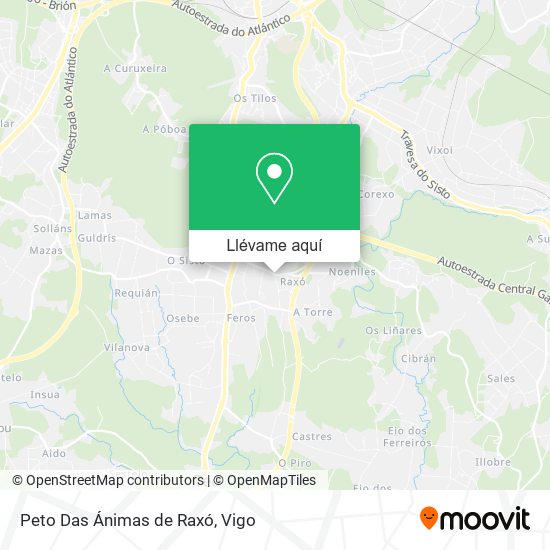 Mapa Peto Das Ánimas de Raxó