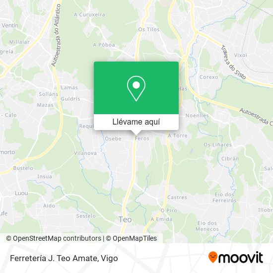 Mapa Ferretería J. Teo Amate