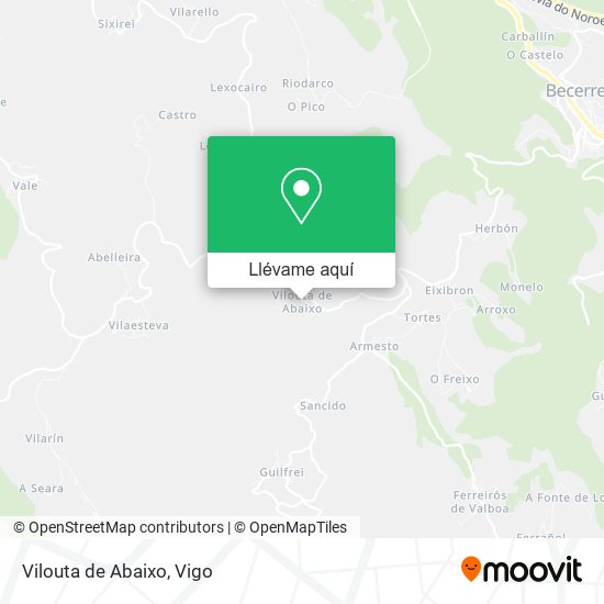 Mapa Vilouta de Abaixo