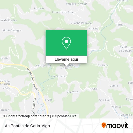 Mapa As Pontes de Gatin