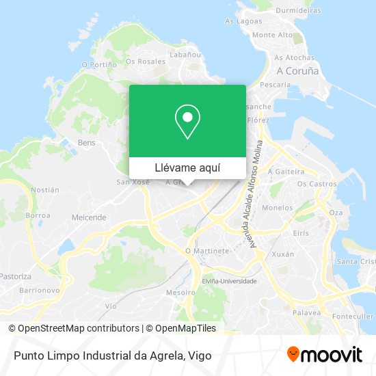 Mapa Punto Limpo Industrial da Agrela