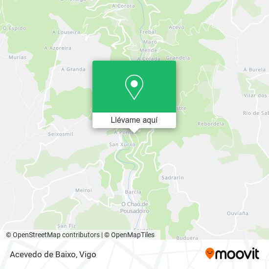 Mapa Acevedo de Baixo