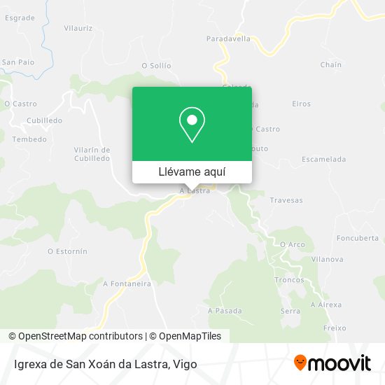 Mapa Igrexa de San Xoán da Lastra