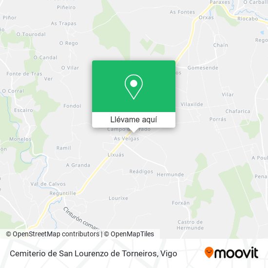 Mapa Cemiterio de San Lourenzo de Torneiros