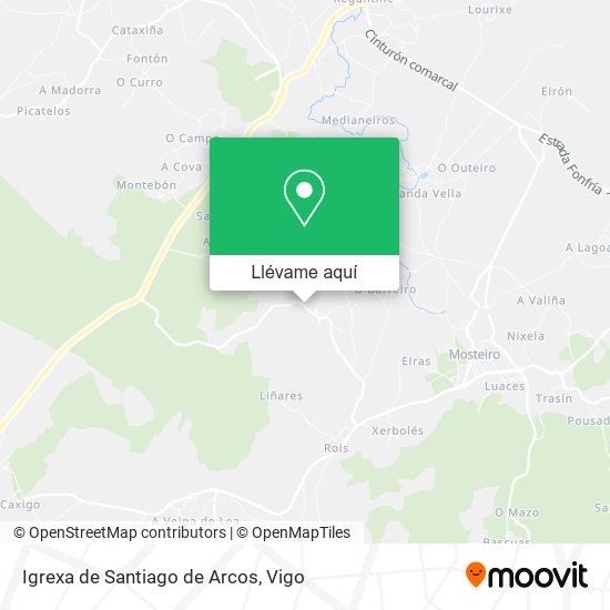 Mapa Igrexa de Santiago de Arcos