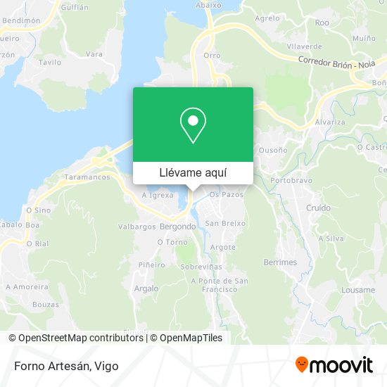 Mapa Forno Artesán