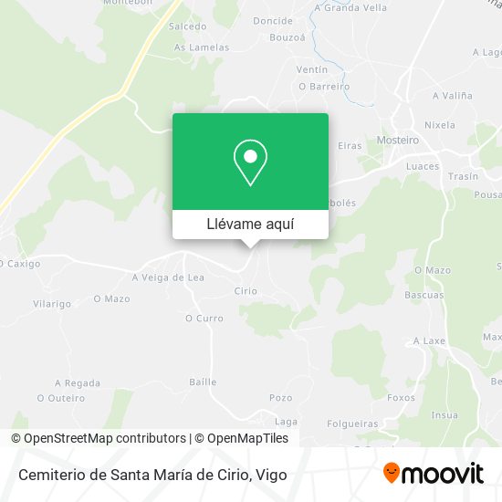 Mapa Cemiterio de Santa María de Cirio