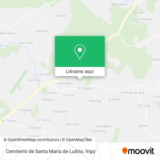Mapa Cemiterio de Santa María de Ludrio