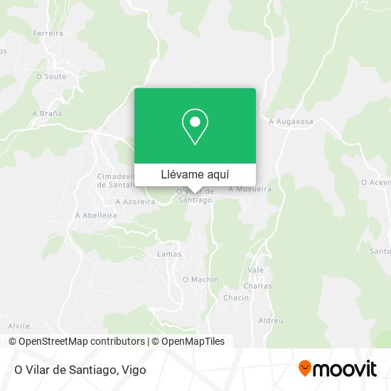 Mapa O Vilar de Santiago
