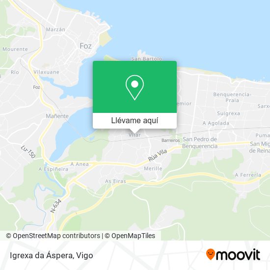 Mapa Igrexa da Áspera