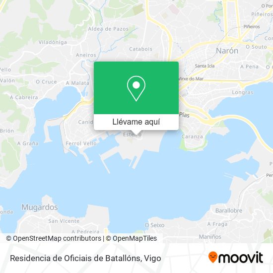 Mapa Residencia de Oficiais de Batallóns