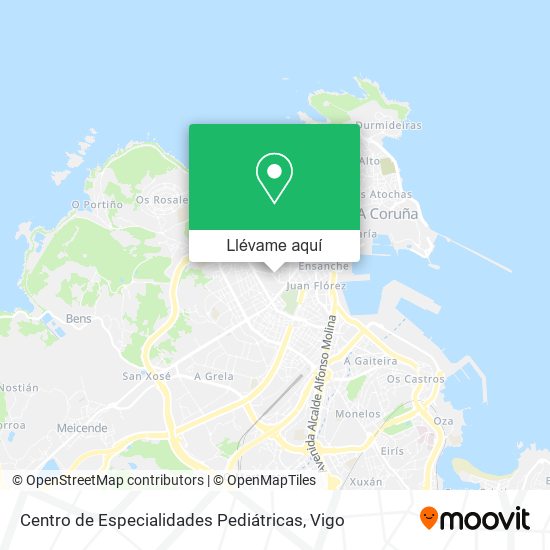Mapa Centro de Especialidades Pediátricas