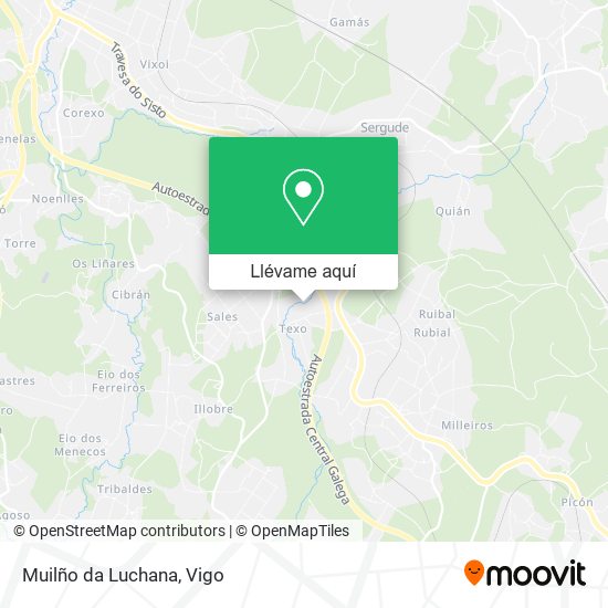 Mapa Muilño da Luchana