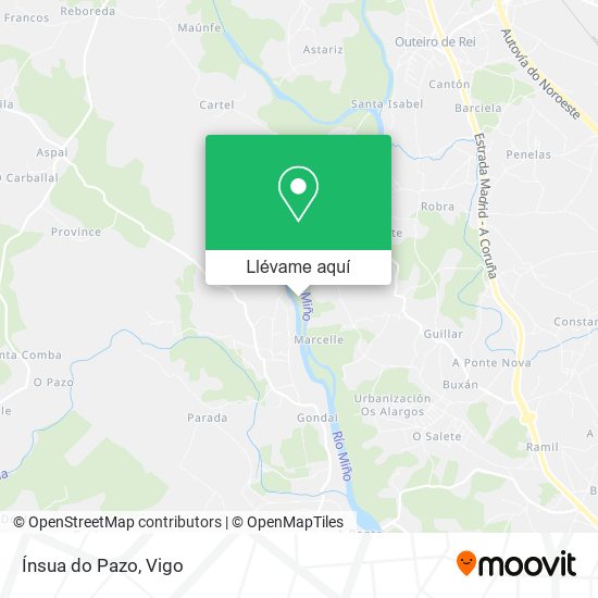 Mapa Ínsua do Pazo