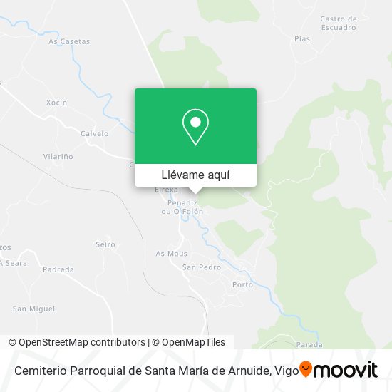 Mapa Cemiterio Parroquial de Santa María de Arnuide