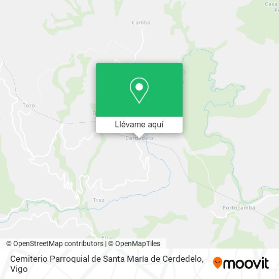 Mapa Cemiterio Parroquial de Santa María de Cerdedelo