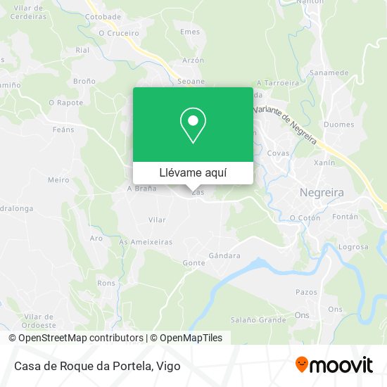 Mapa Casa de Roque da Portela